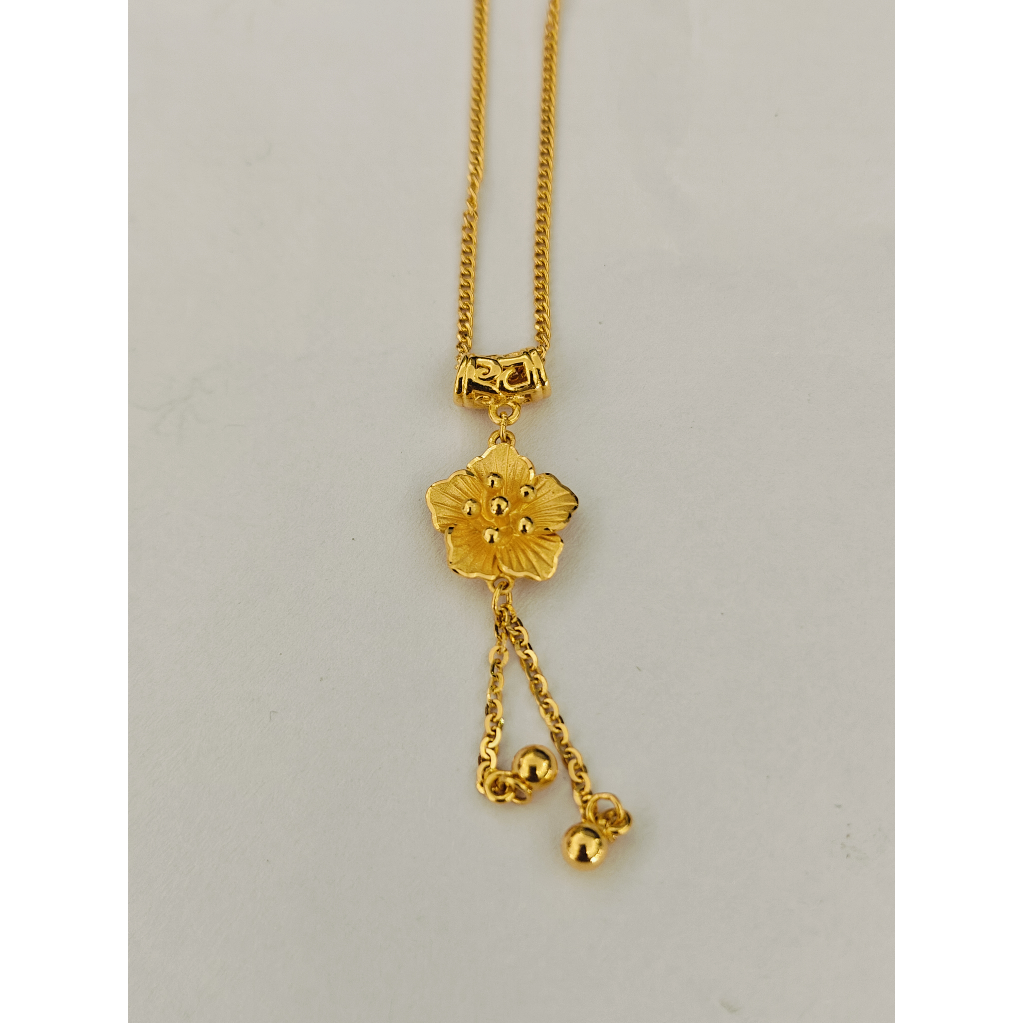 【木木专享】足金999饰品 牡丹花套链 6.14 GP