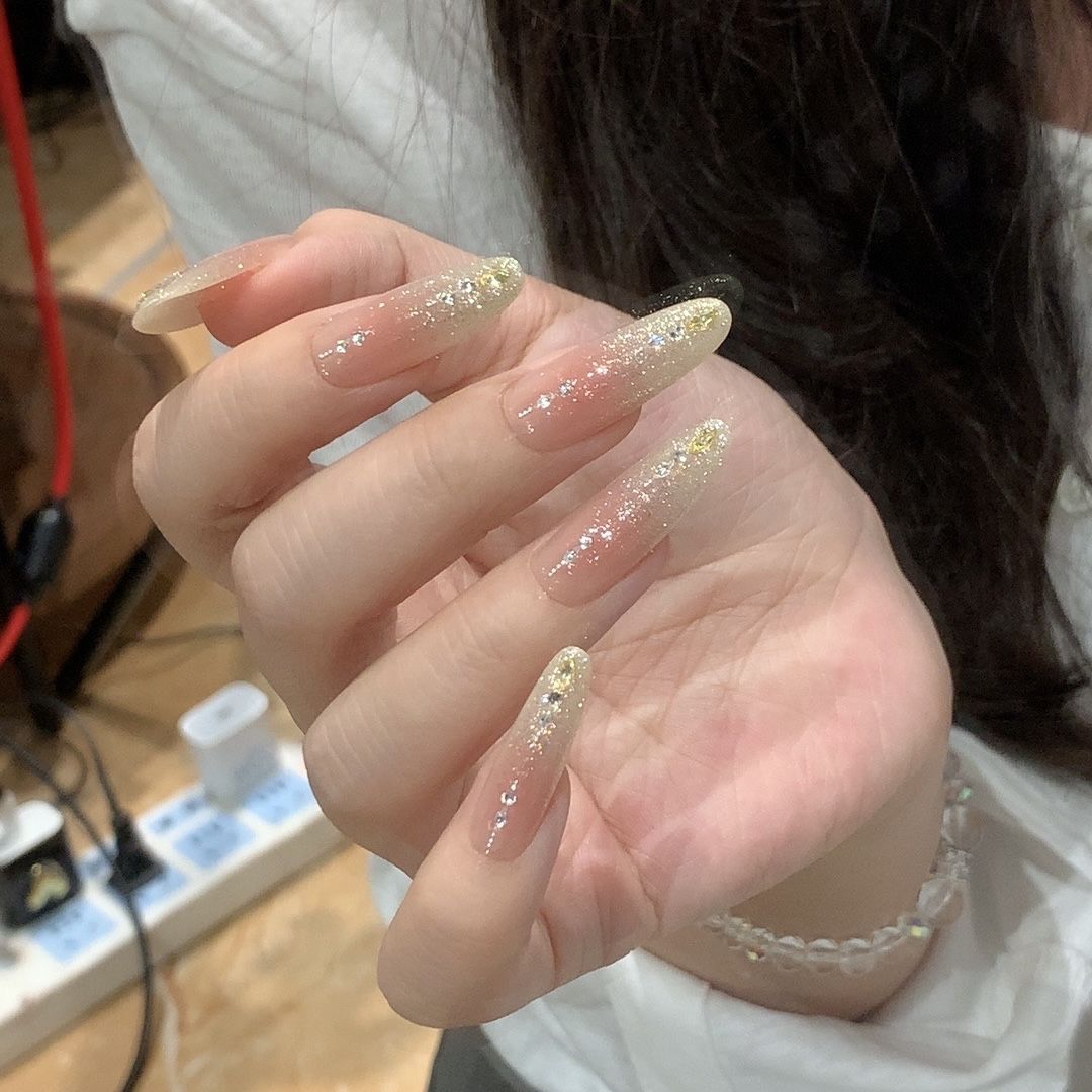 【金灿灿】纯手工制作可拆卸穿戴甲10片