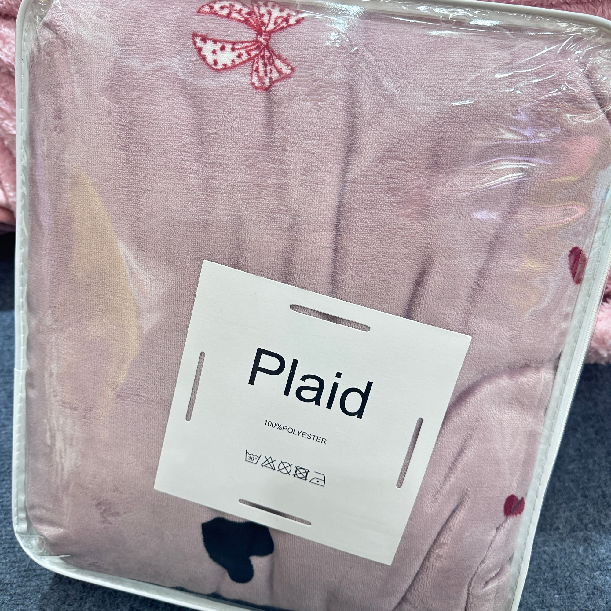 2米2米3 蝴蝶爱心高克重牛奶绒被套