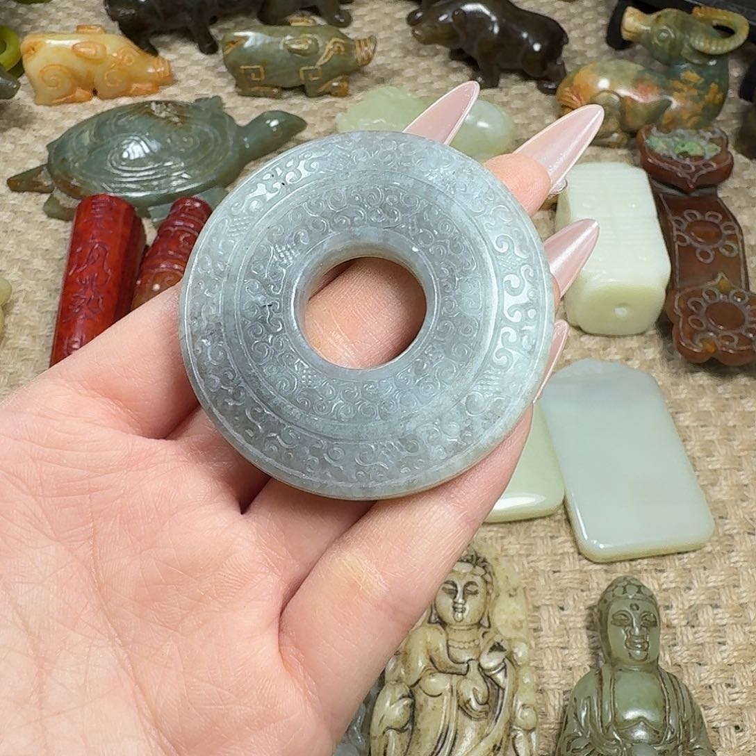 白玉菩提吊坠挂件