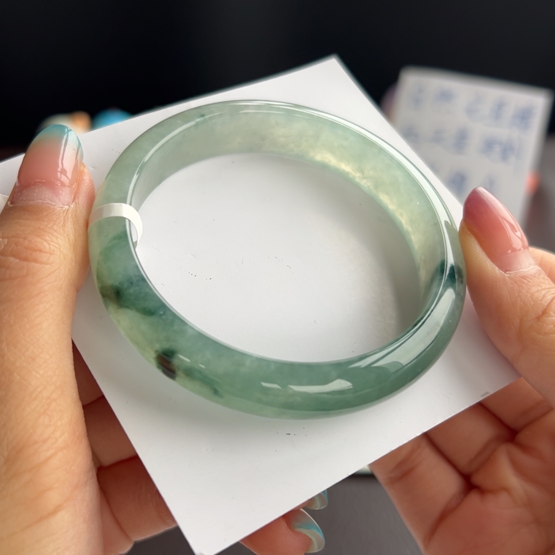 翡翠未镶嵌手镯9号 58.5