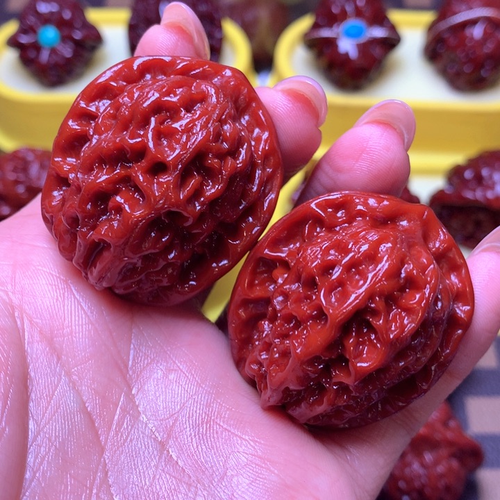 文玩核桃把件中国大花37