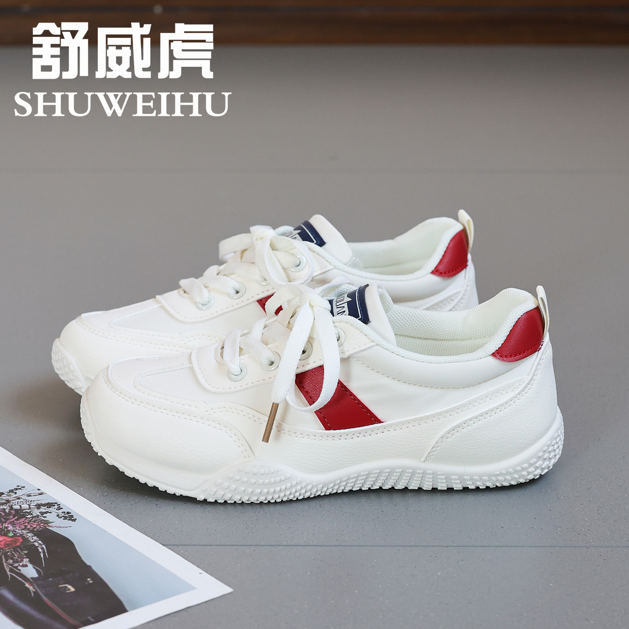 2025年夏季新款韩版学生鞋厚底复古百搭德训鞋欧若风日常休闲女鞋商品图