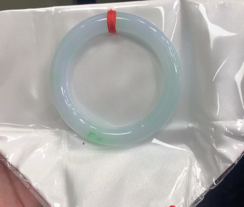 翡翠手镯56到58圈口圆条