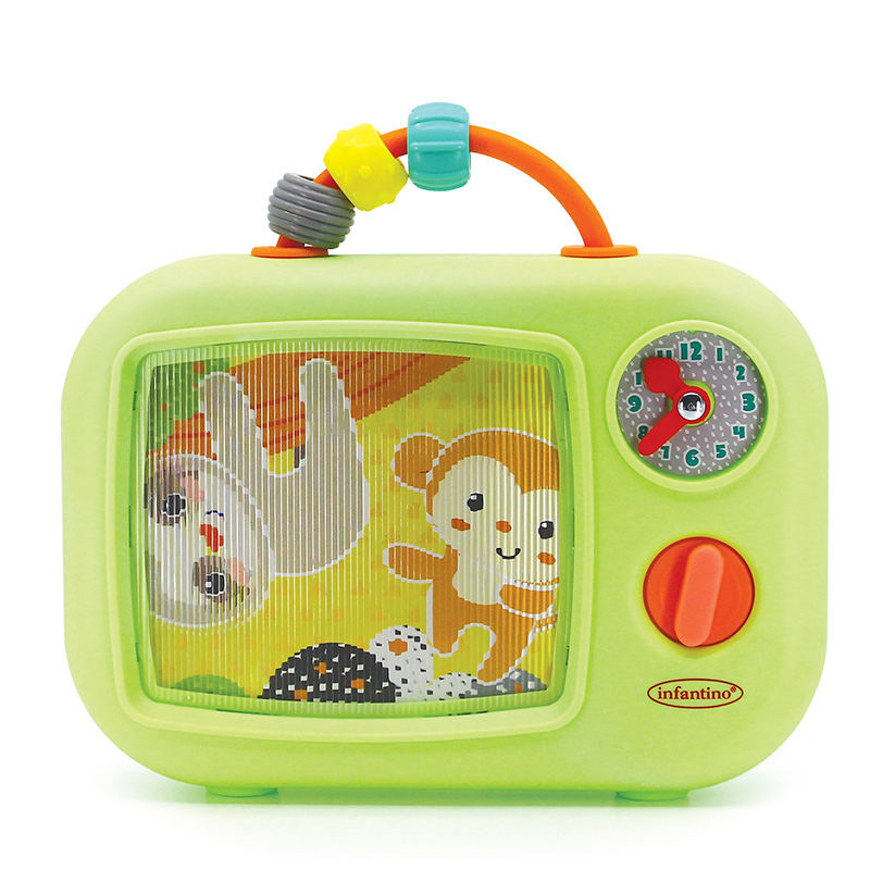 婴蒂诺宝宝安抚音乐发条电视机动态影像听觉视觉感知培养玩具