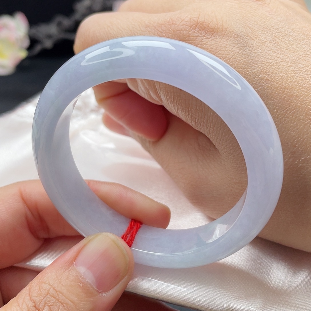 翡翠未镶嵌手镯51.5