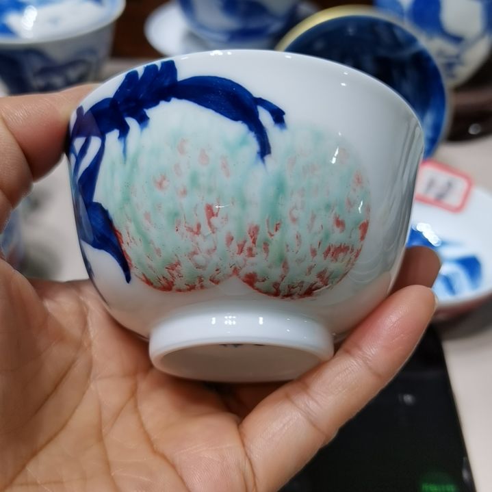 骑***下杯张学鸿老师青花釉里红