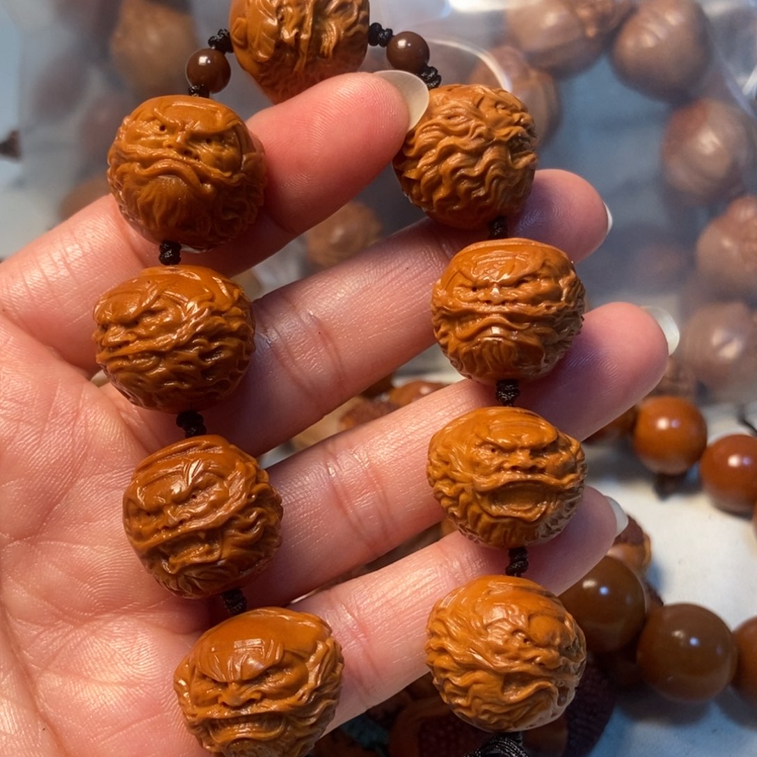 橄榄核手串/手链钟馗头20
