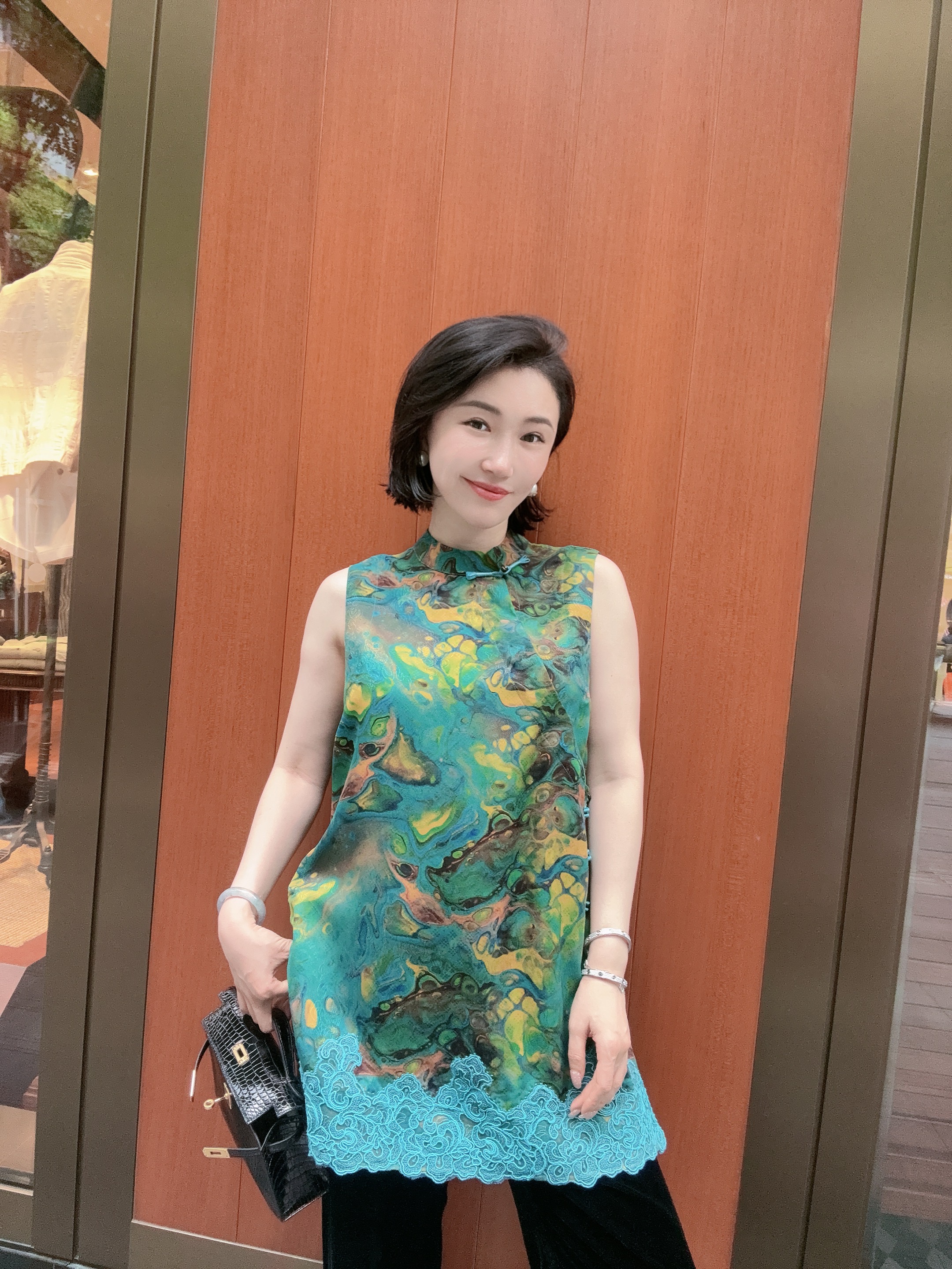 Betty Bairn【传承/暮霞凝彩】香云纱桑蚕丝炫彩上衣25B-BW10386