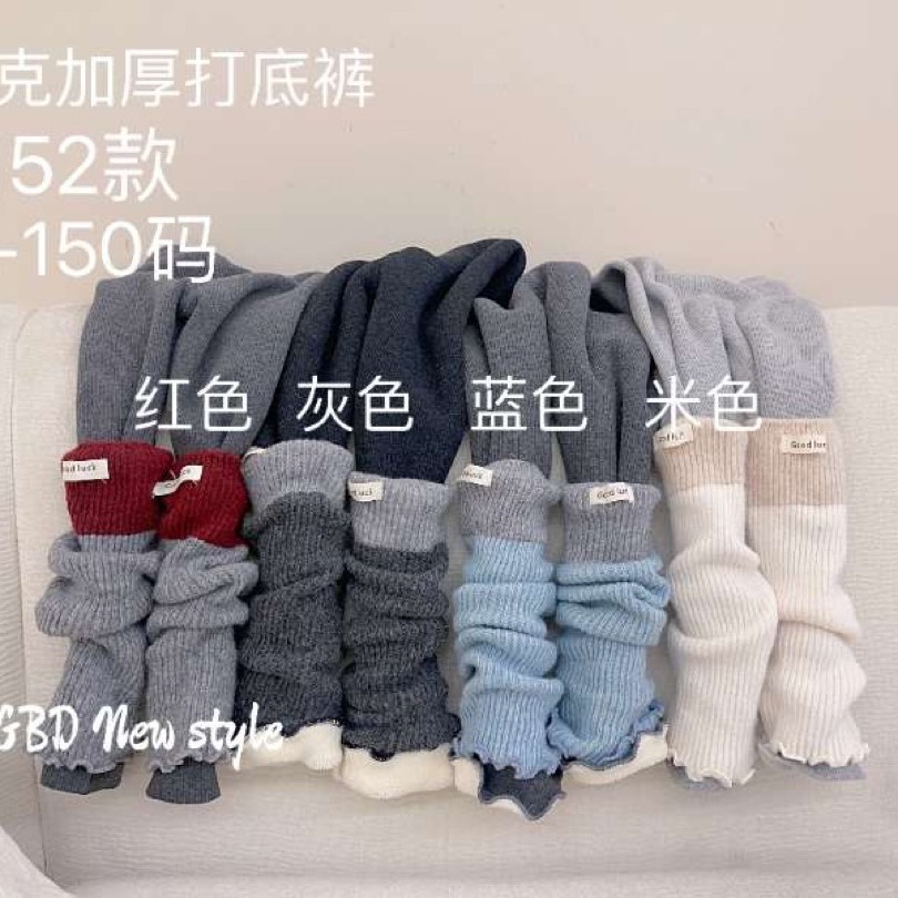 新年加绒加厚堆堆袜裤女童保暖连裤袜一体绒儿童洋气新年打底裤