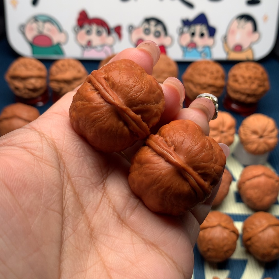 文玩核桃把件水晶蟾