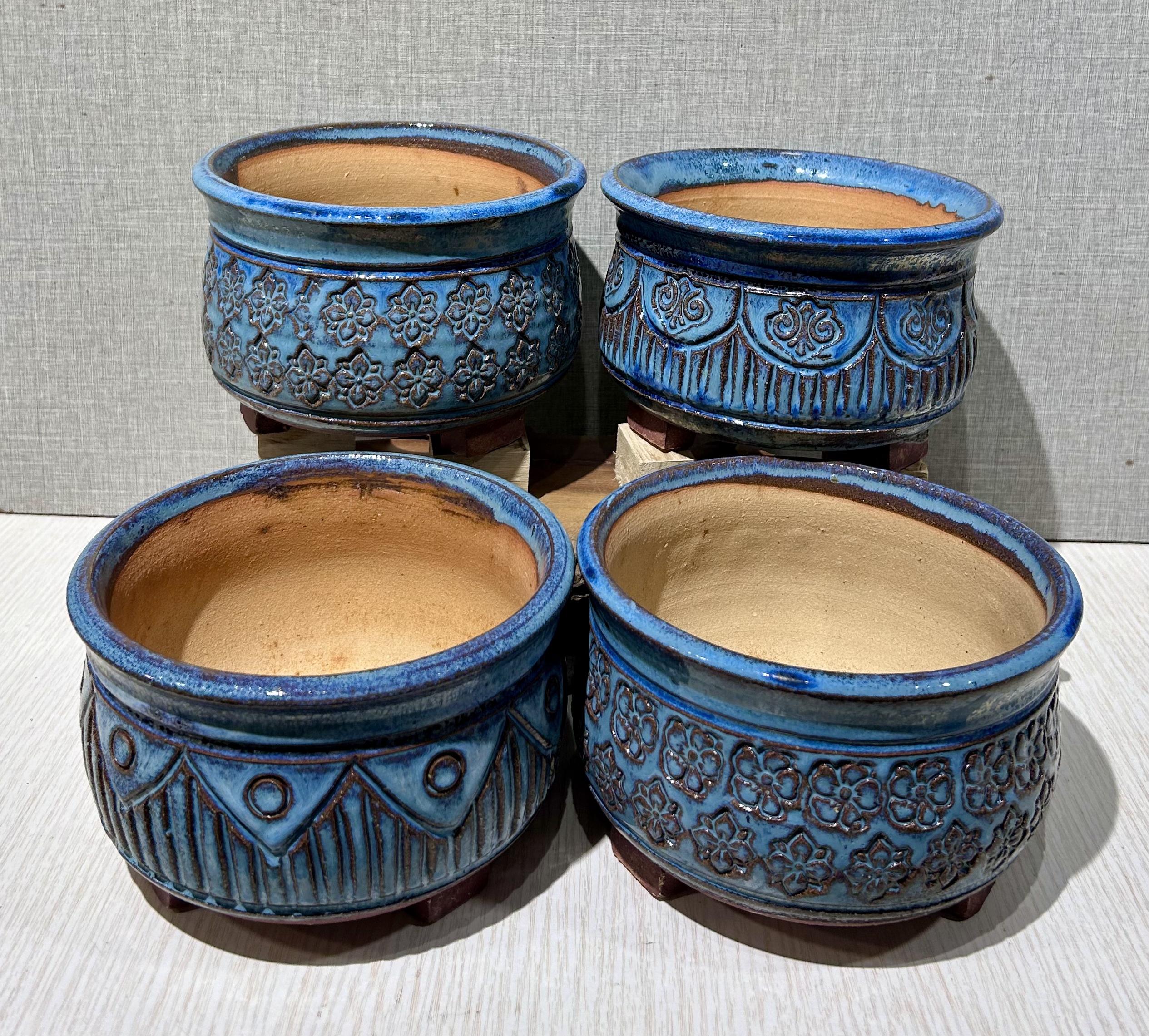 多肉植物花盆复古青铜粗陶透气圆口简约百搭 一个花盆的价格