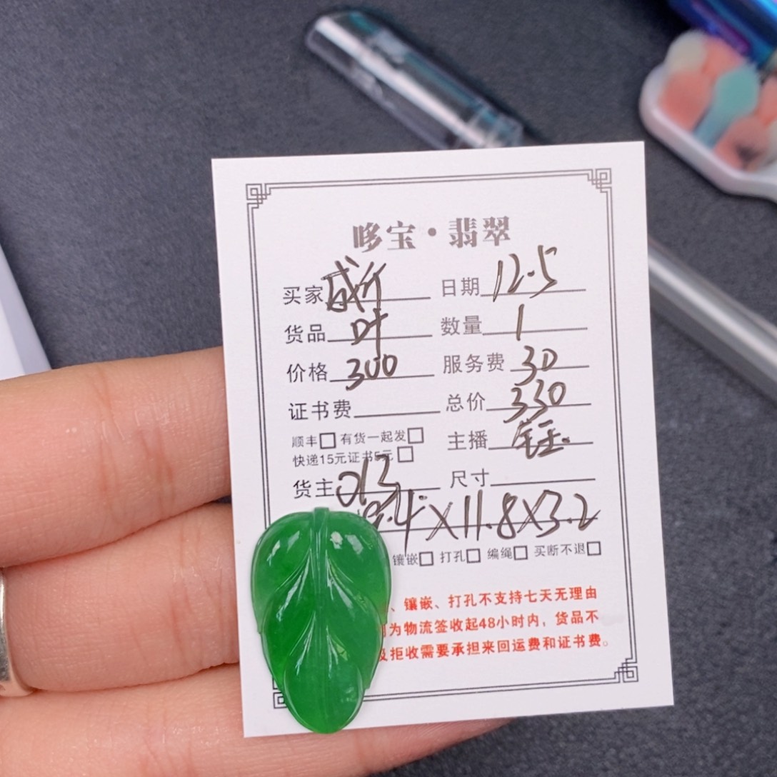 翡翠未镶嵌颈饰翡翠