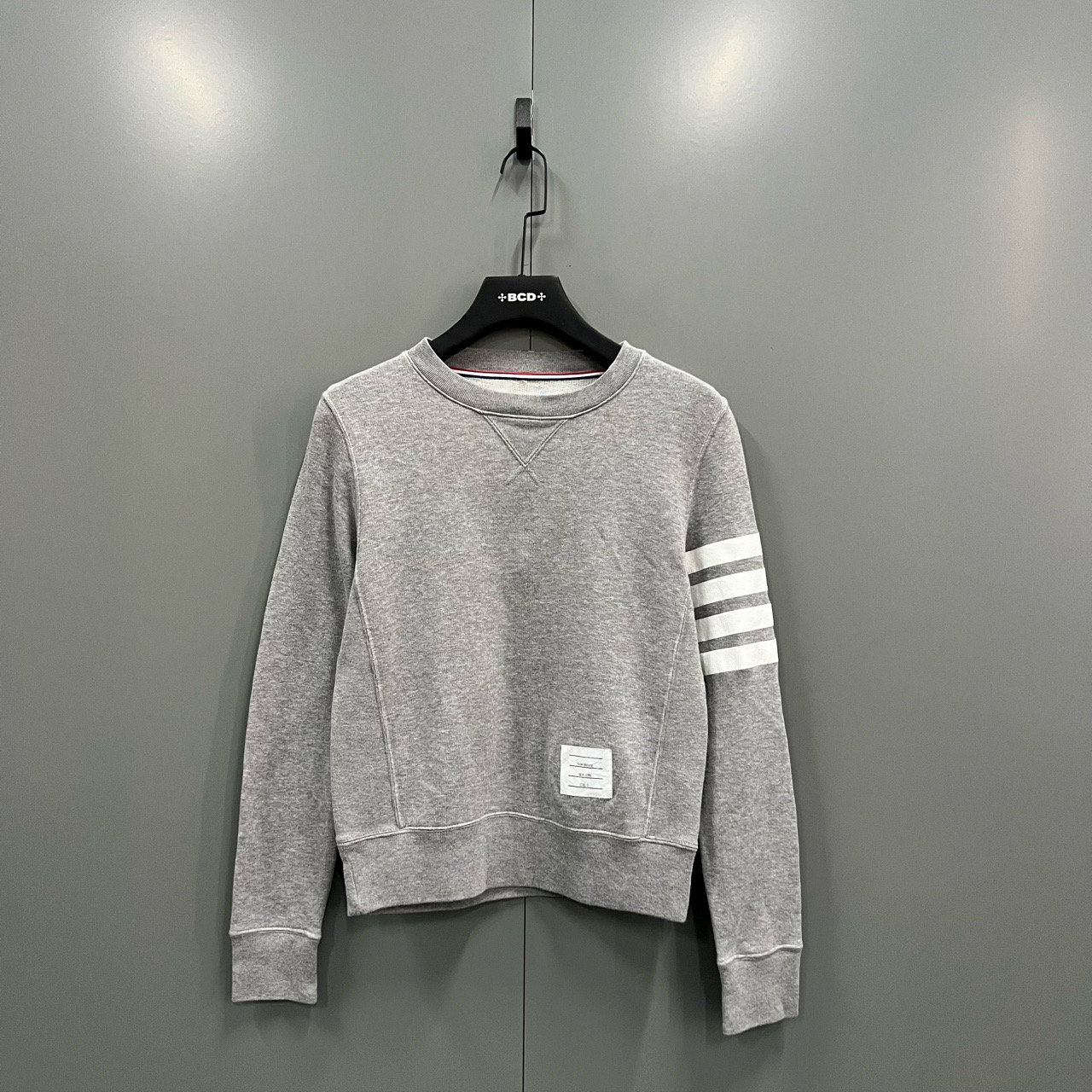95新 THOMBROWNE （bb1）经典灰色条纹卫衣 0码/207495