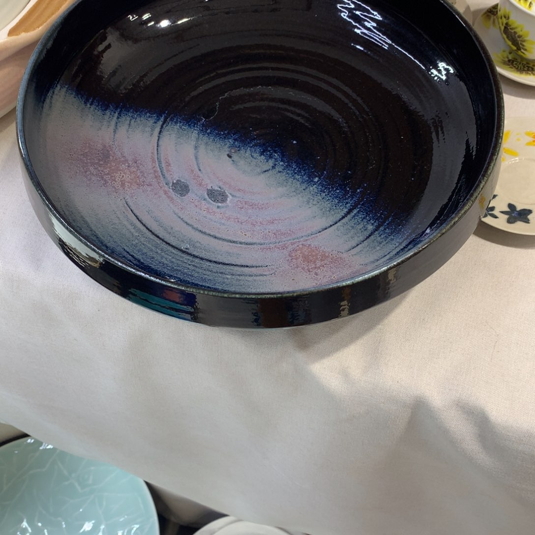 陶景德镇粗陶复古盘碗微瑕