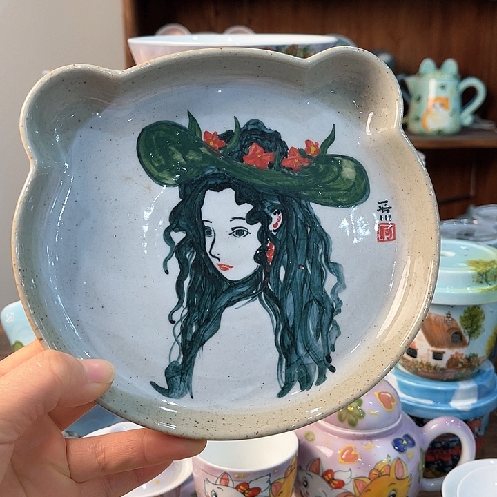 陶景德镇釉下手绘陶瓷 