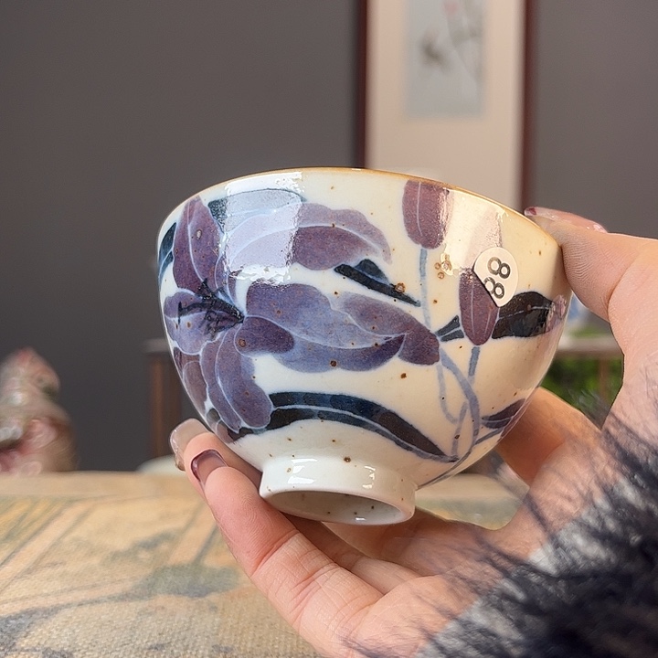 摆件景德柴烧茶杯多人