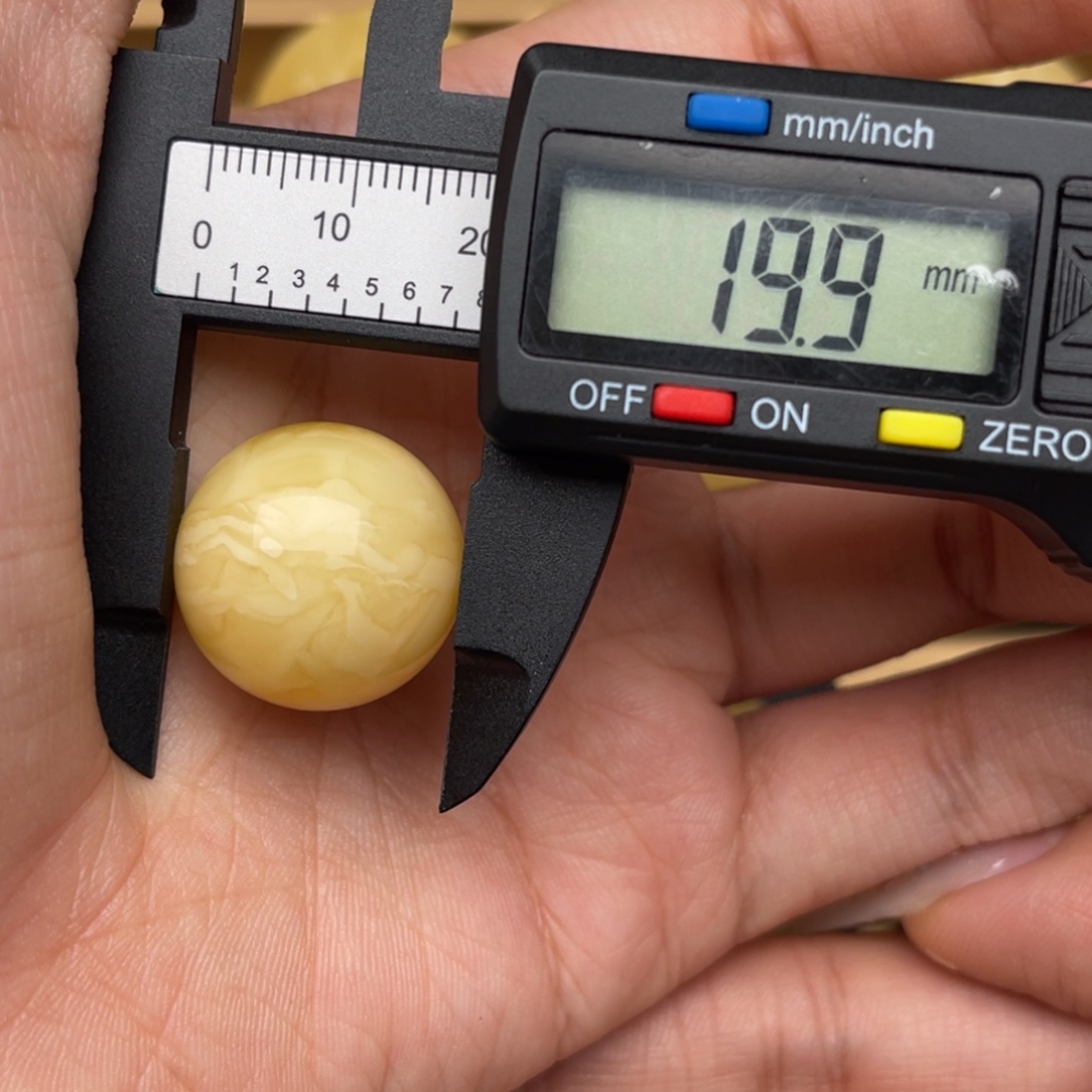 琥珀未镶嵌裸石蜜蜡圆珠静