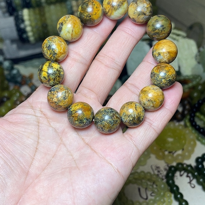 蛇纹石玉未镶嵌手链