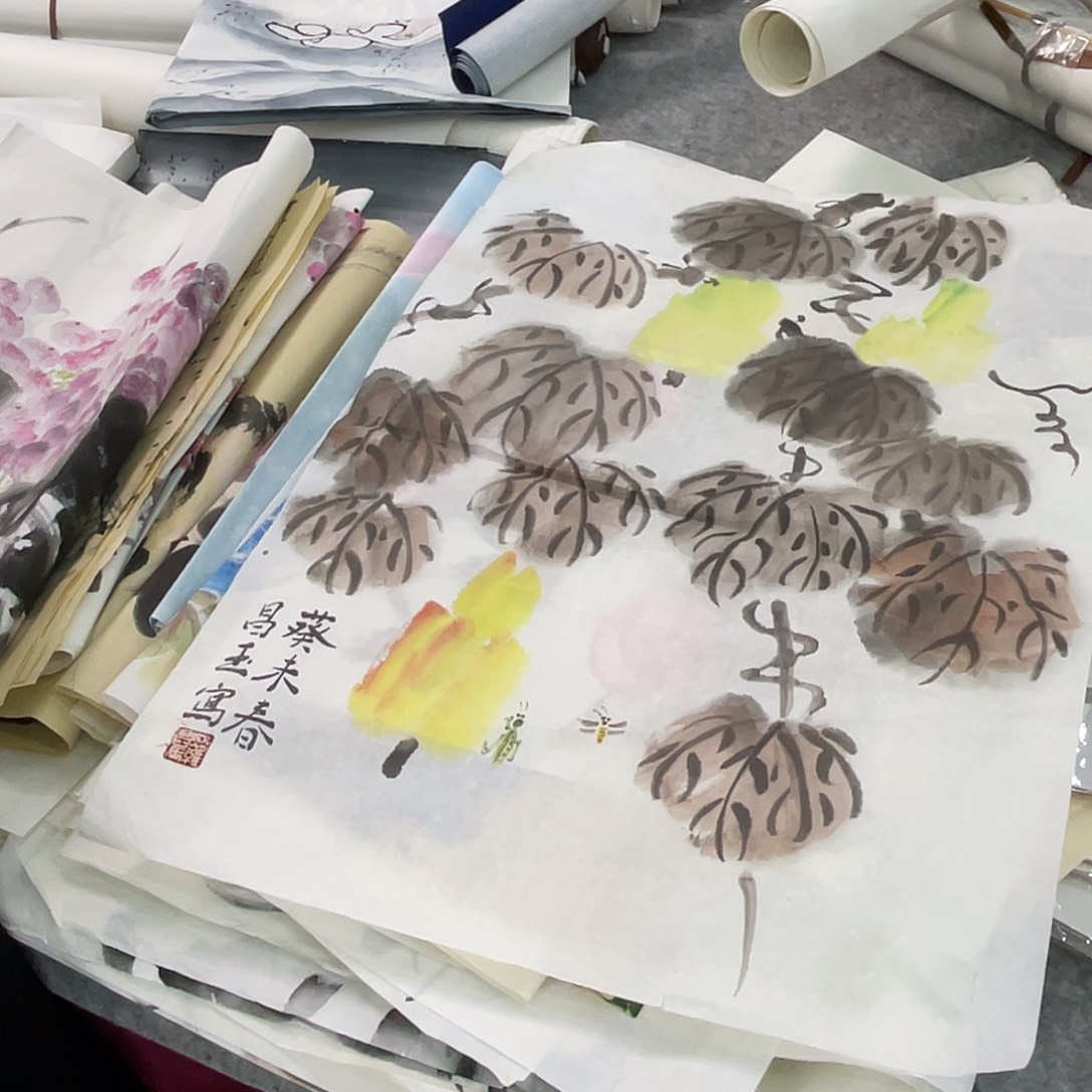 国画纯手绘国画山水花鸟