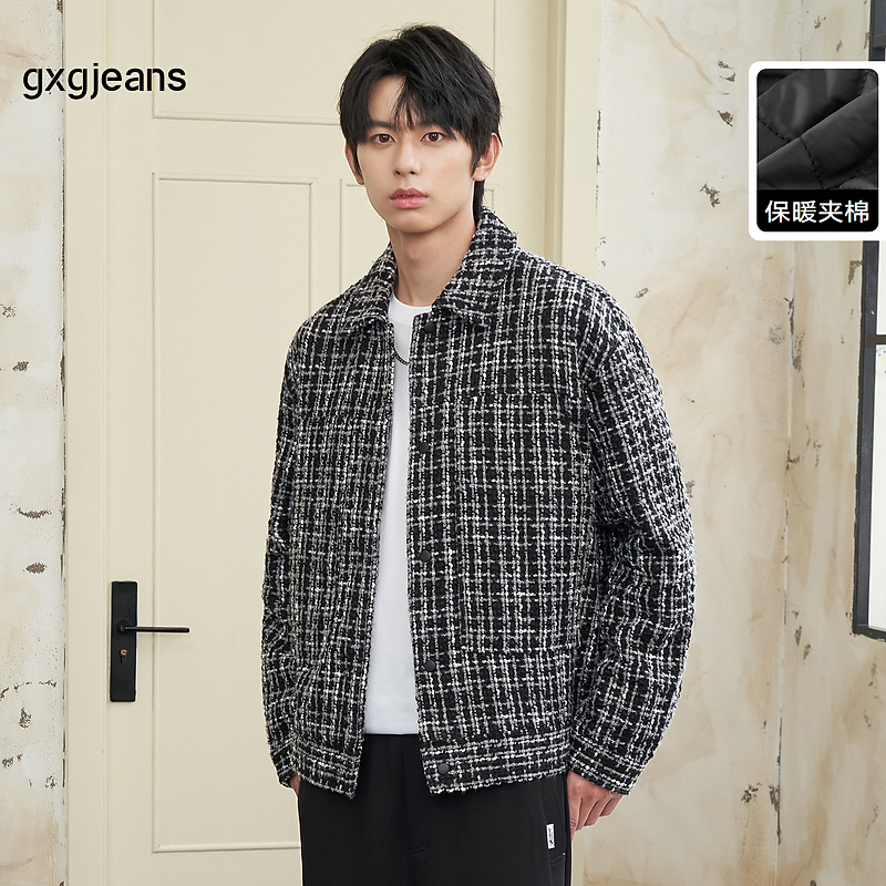 gxg.jeans男装2024年冬季翻领棉夹克J24D12102064