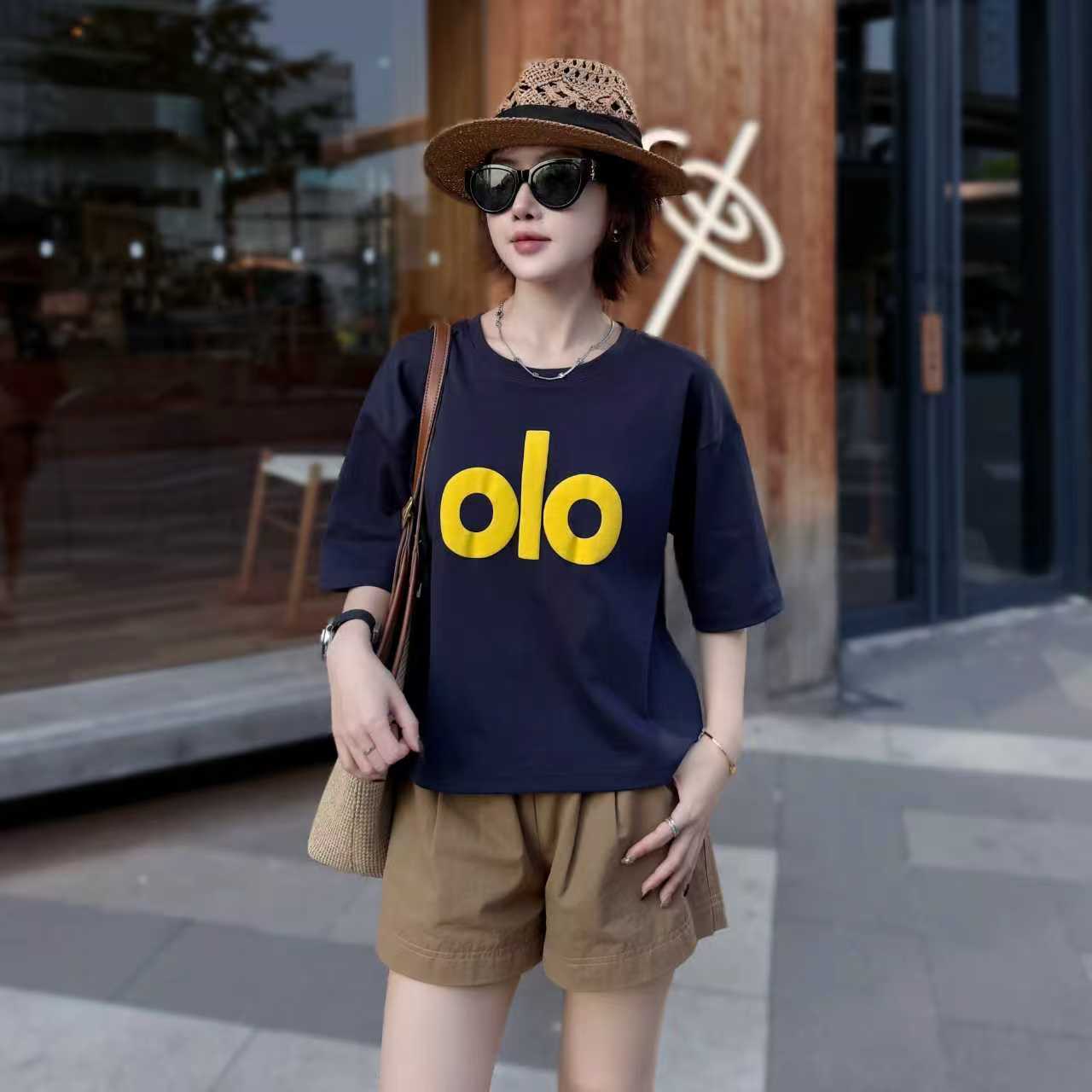 【简约字母】夏季新款时尚百搭休闲印花T恤上衣C356