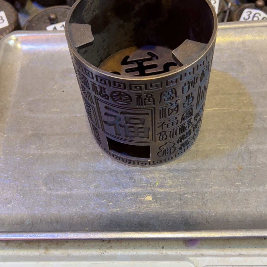 黄铜摆件，文房摆件