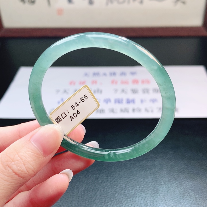 翡翠未镶嵌手镯翡翠手镯58