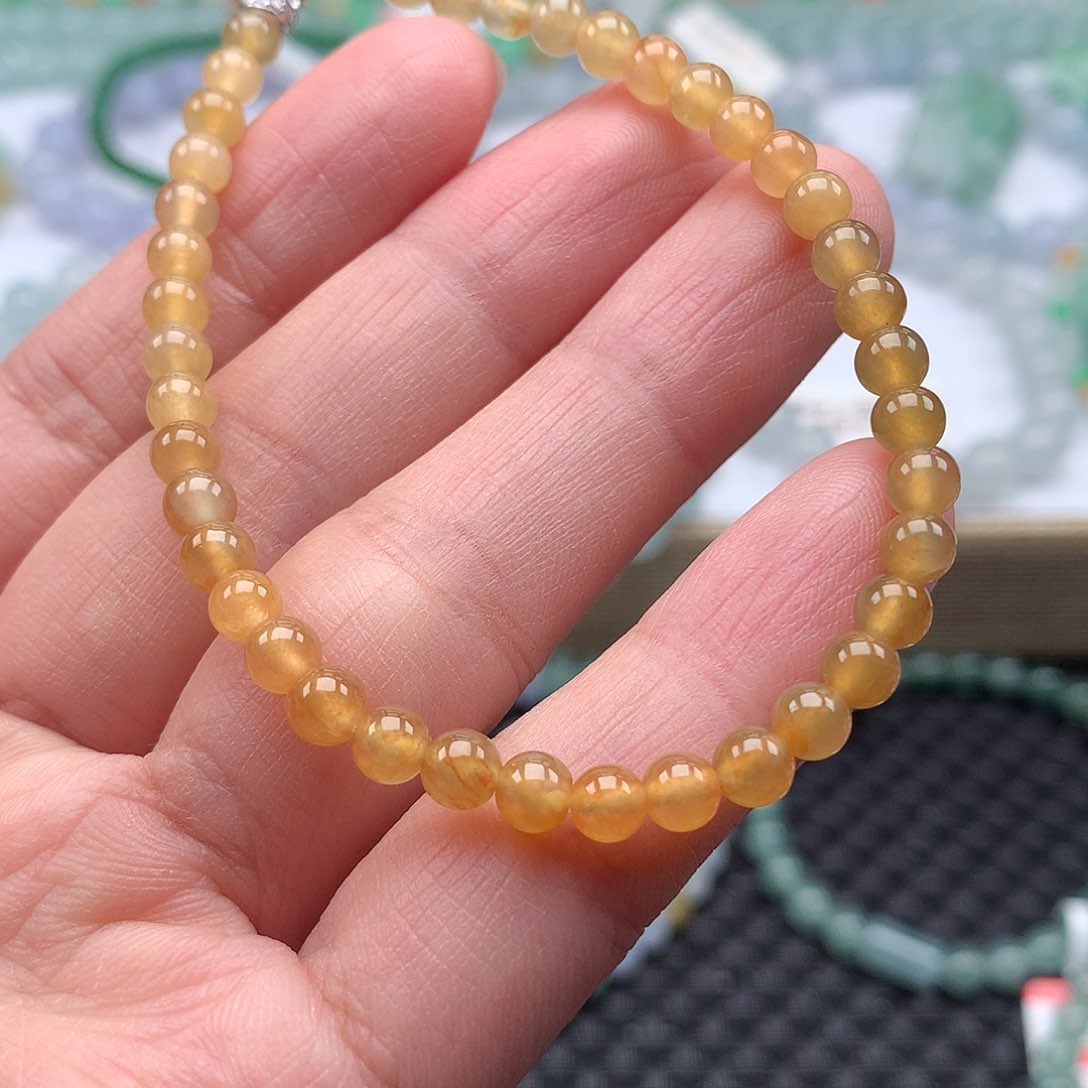 翡翠手链未镶嵌翡翠卡4.6