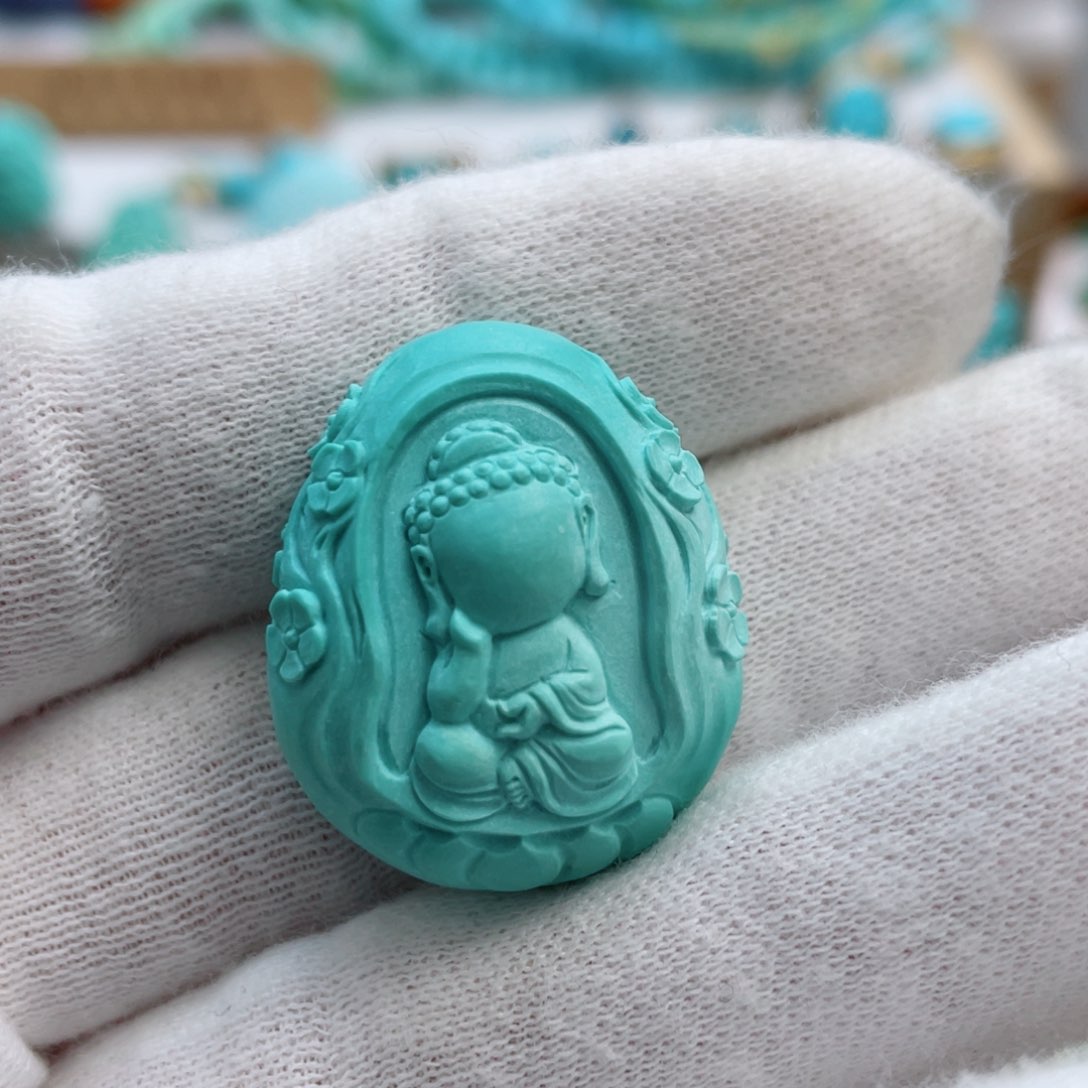 绿松石珠宝奇石未镶嵌享***