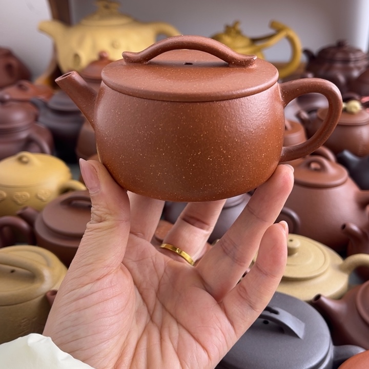 紫砂茶壶150cc降坡半手