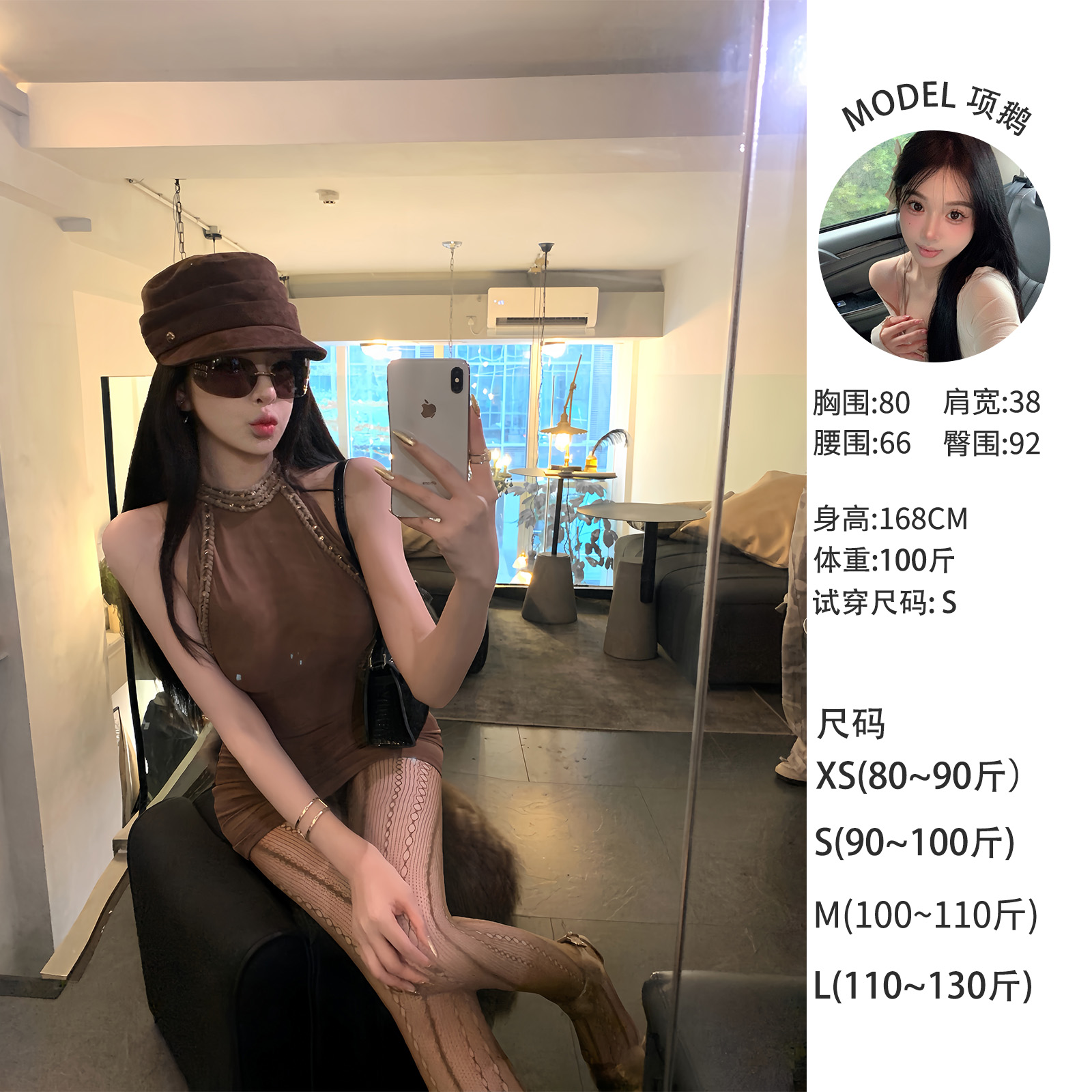 天鹅er 【视觉锚点】气质显瘦性感法式小众连衣裙E25Q10411