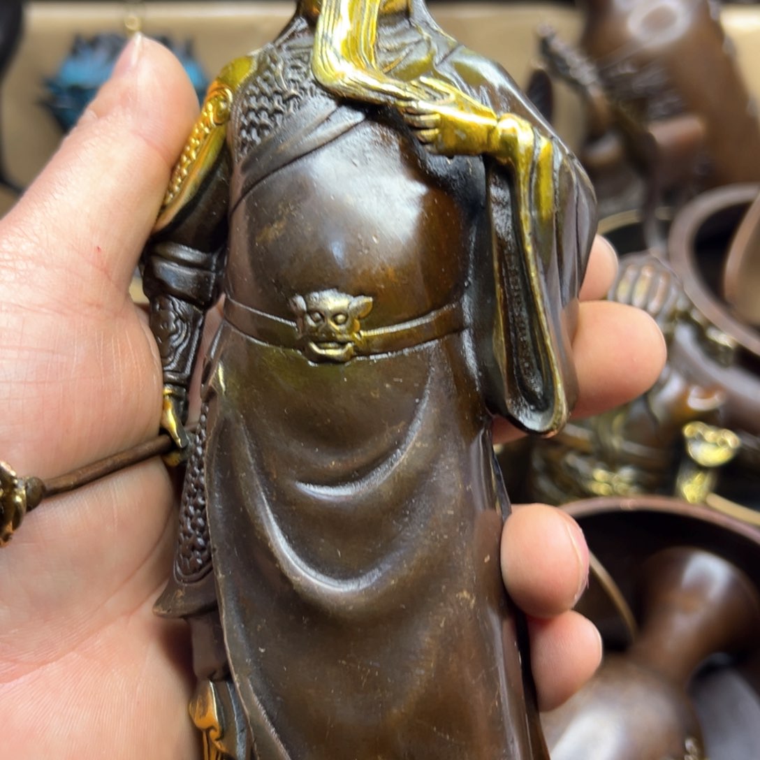 铜摆件欢迎欢迎你