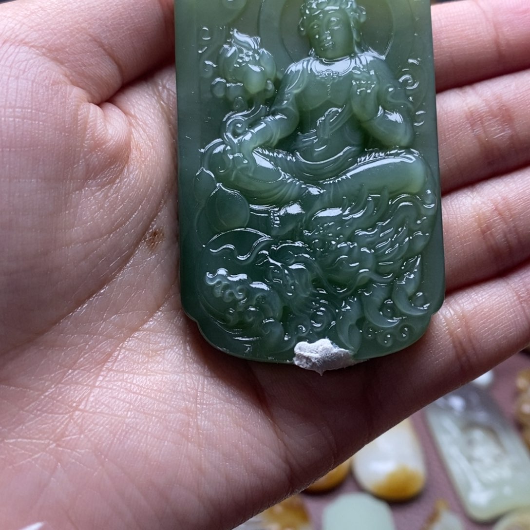 吊坠(不含链)未镶嵌和田玉（糖玉）默*