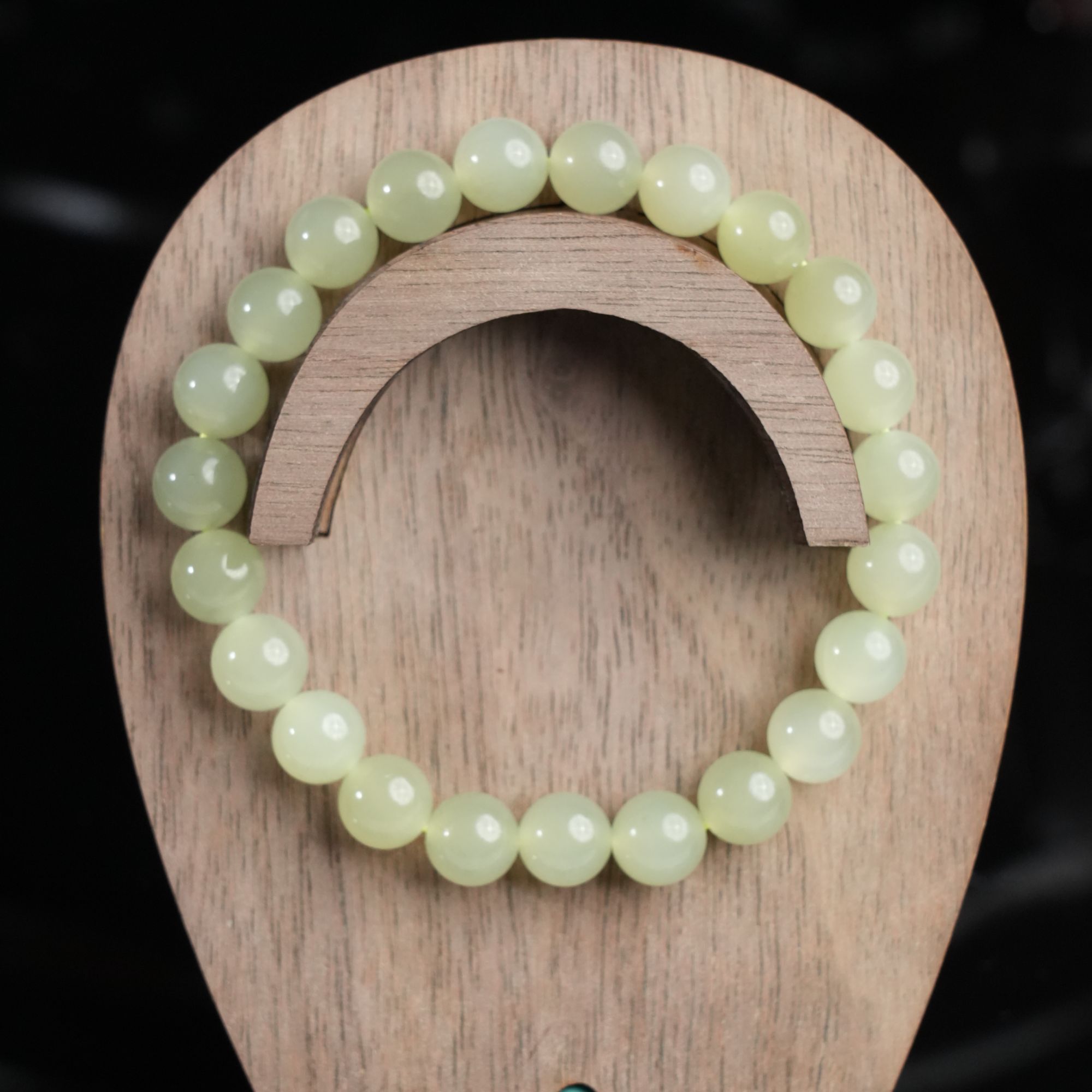 lot32 和田玉晴水手串/qg51130-178978 保利山东