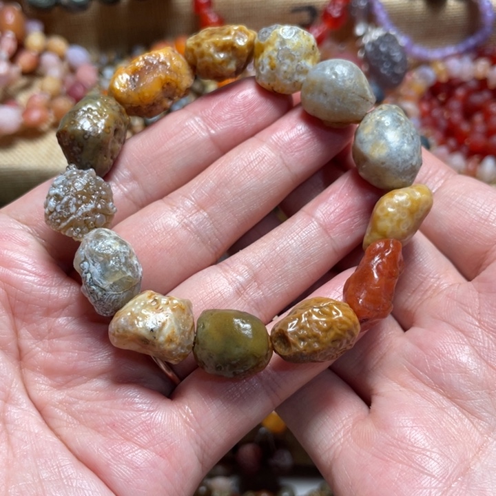 玛瑙/玉髓合金手链