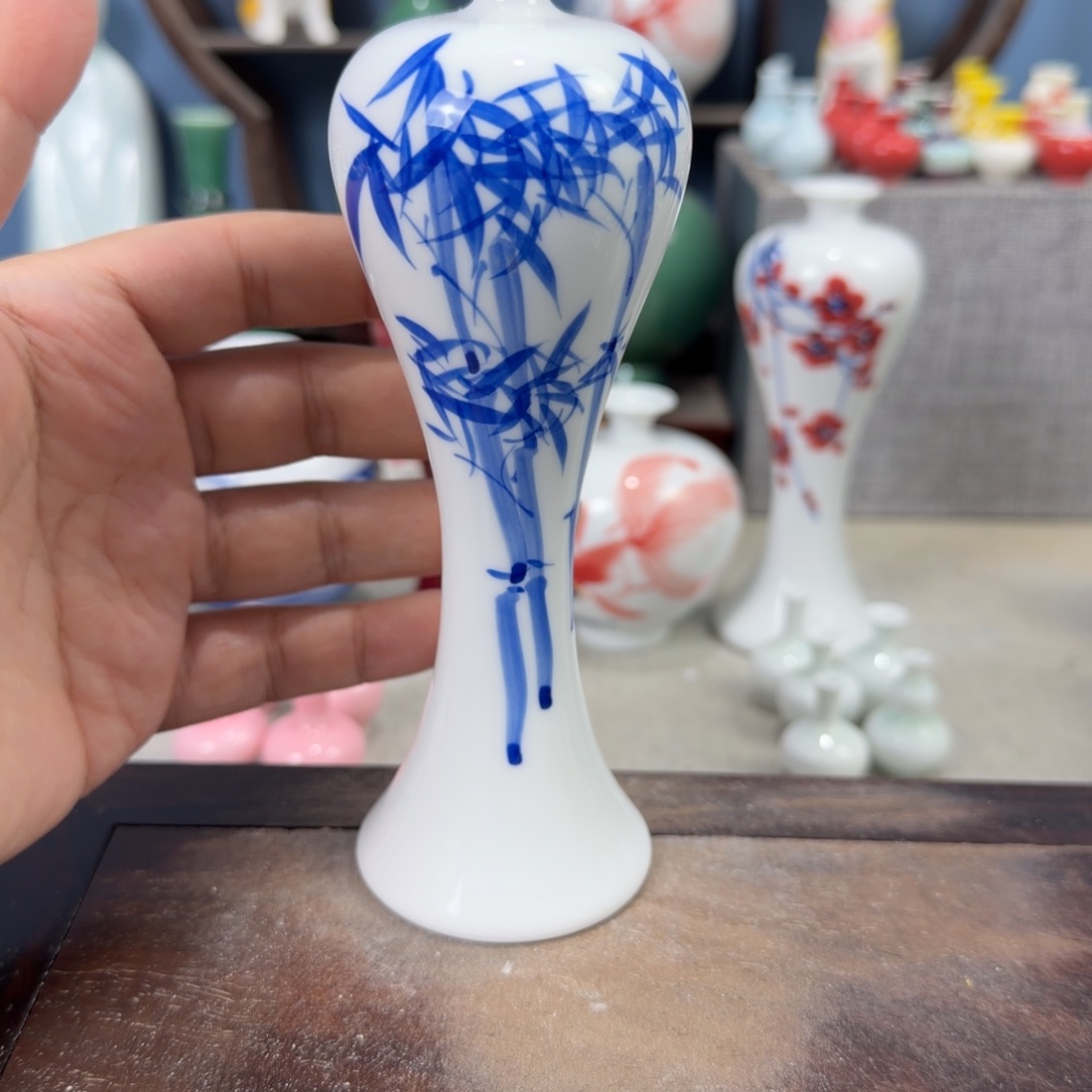 陶瓷手工小花器摆件