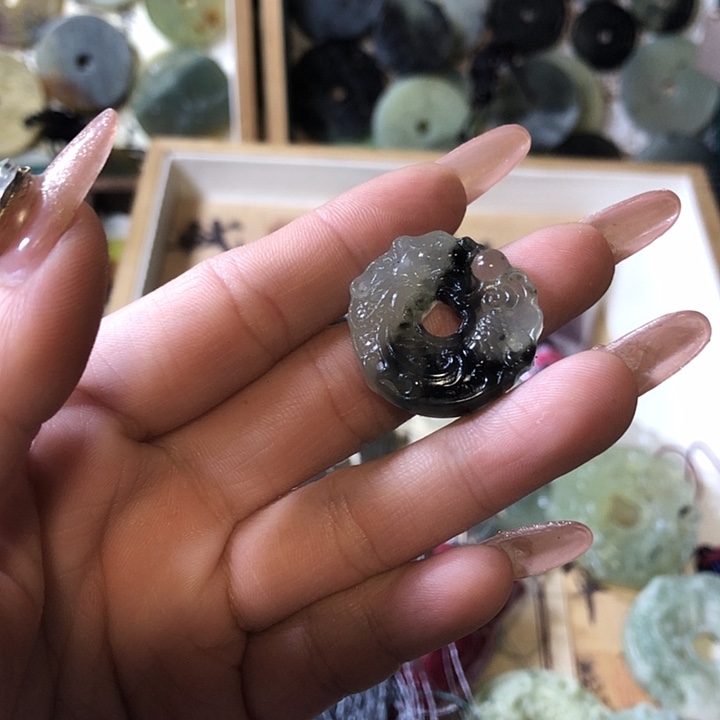 岫玉岫玉手挂件未镶嵌