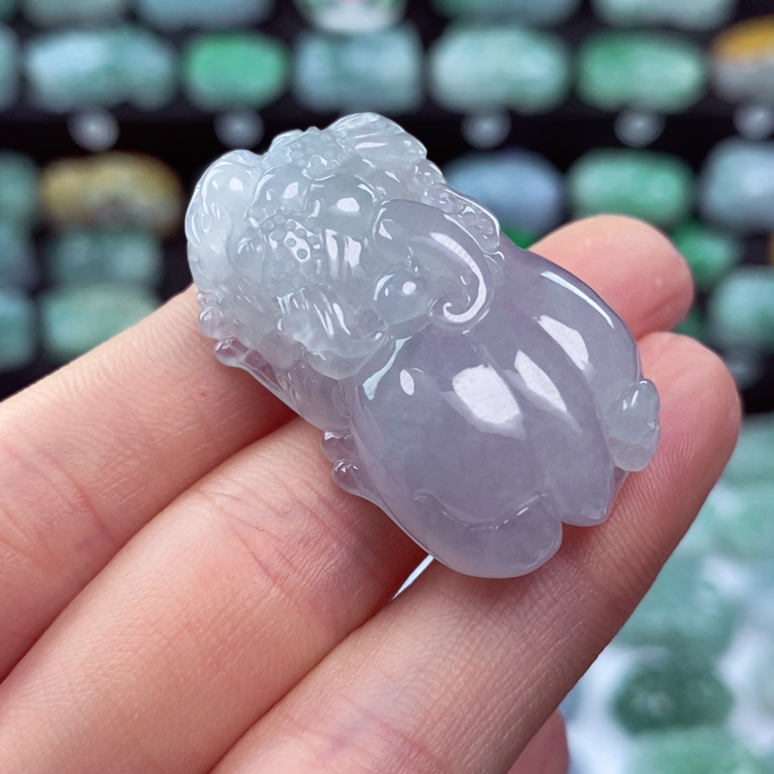 翡翠颈饰未镶嵌云**轻天然