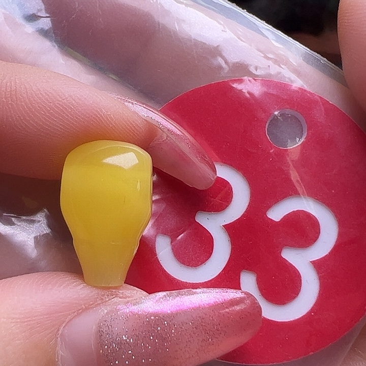 未镶嵌蜜蜡裸石9.5mm三通