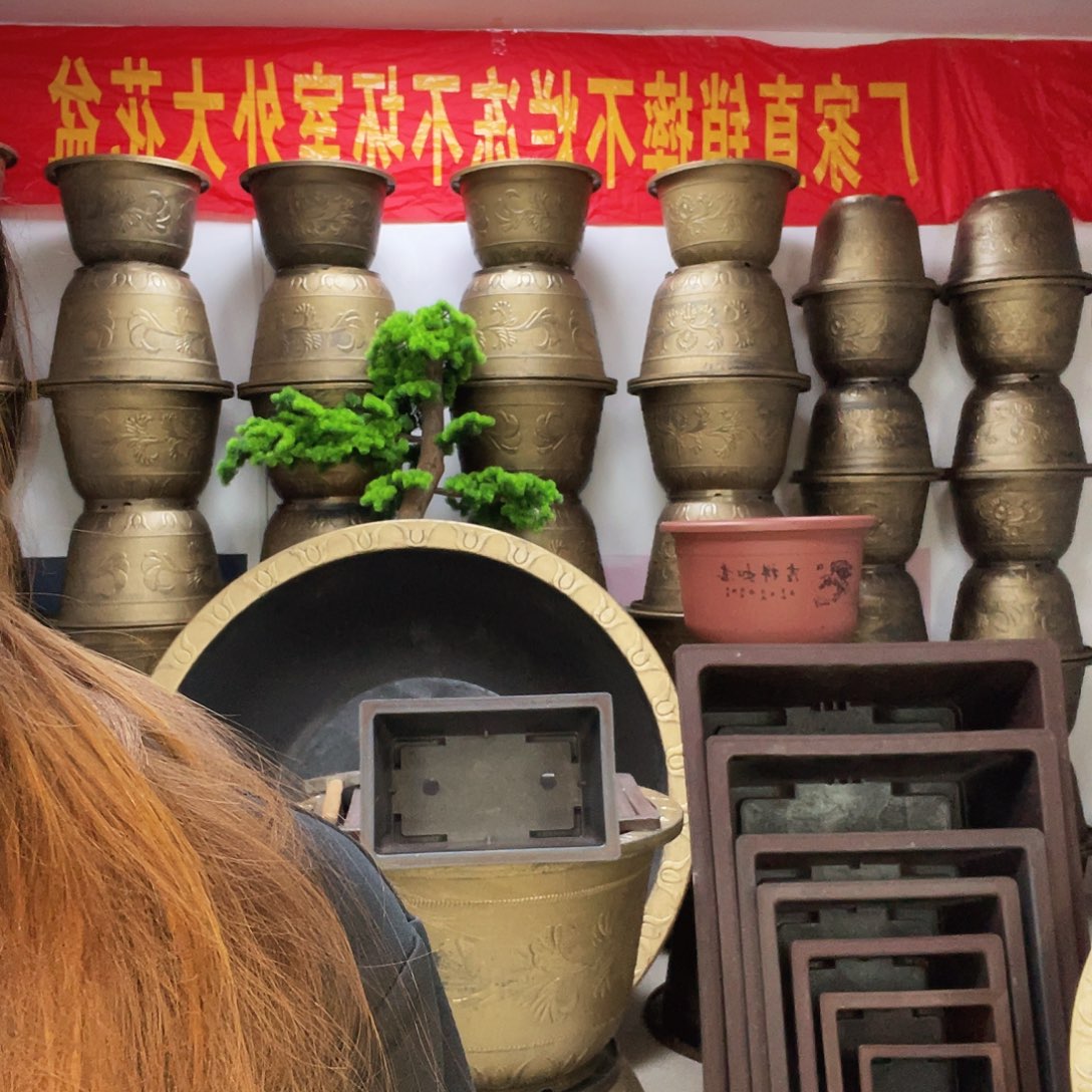 6个40长方形盆栽！无孔无孔！