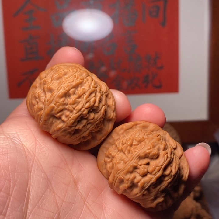 吊坠文玩核桃白狮子