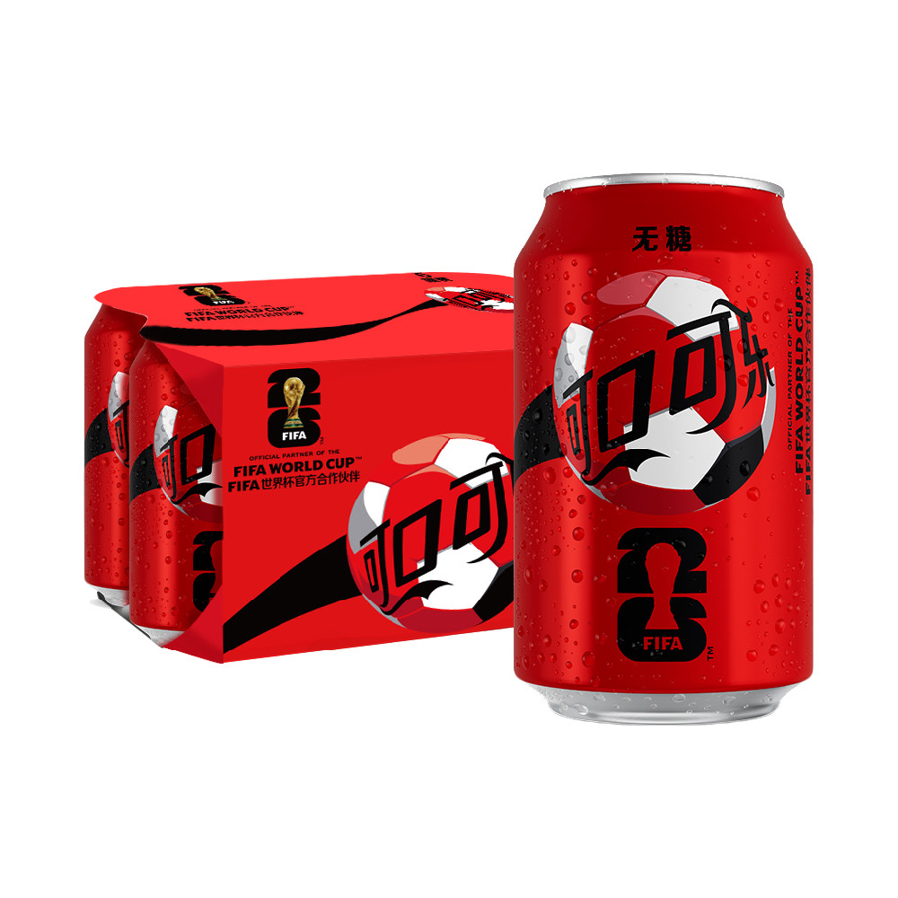 可口可乐 零度 汽水 330ml*6