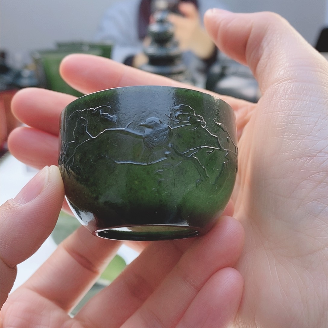 和田玉（青玉）把件未镶嵌