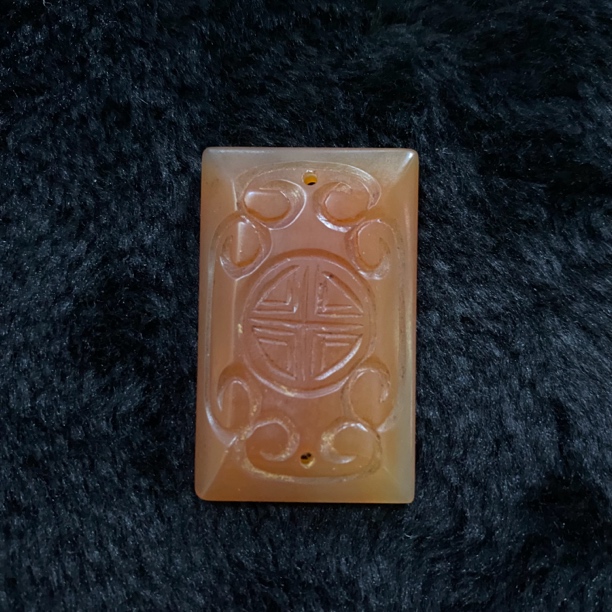 18F113 清 玛瑙帽正