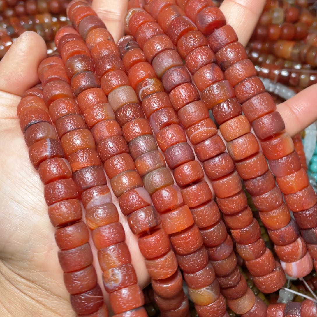 查罗石珠宝半成品合金8/12直切橘皮