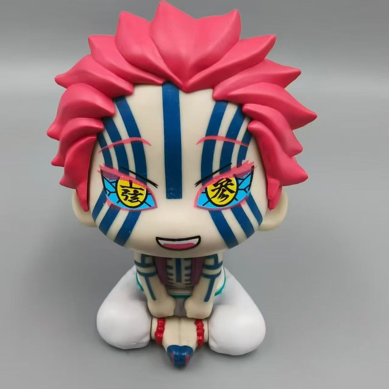 鬼灭之刃周边lookup手办猗窝座可爱上弦之叁三哥玩偶装饰摆件