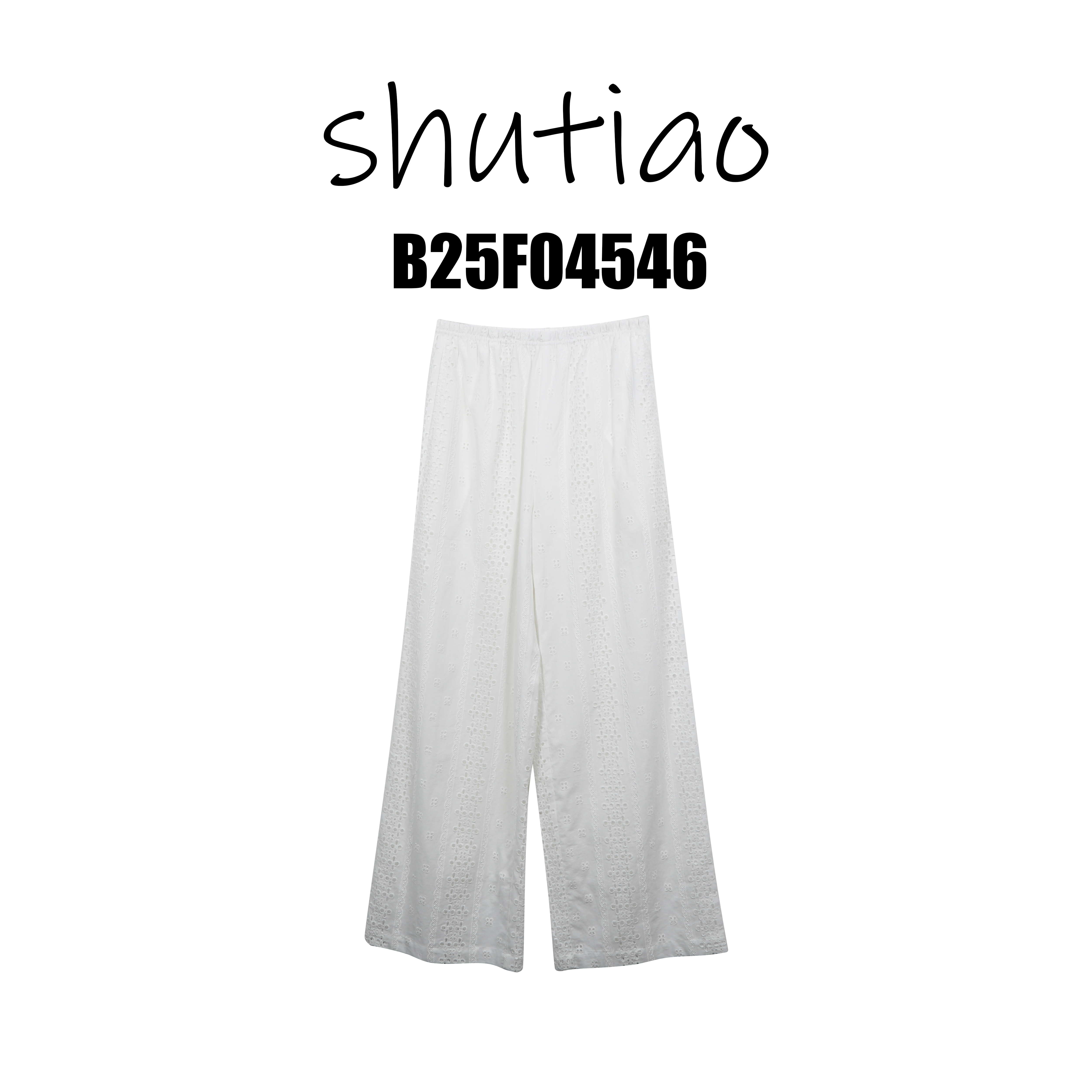 【SHUTIAO】2025夏季：新款小众设计款裤子B25F04546