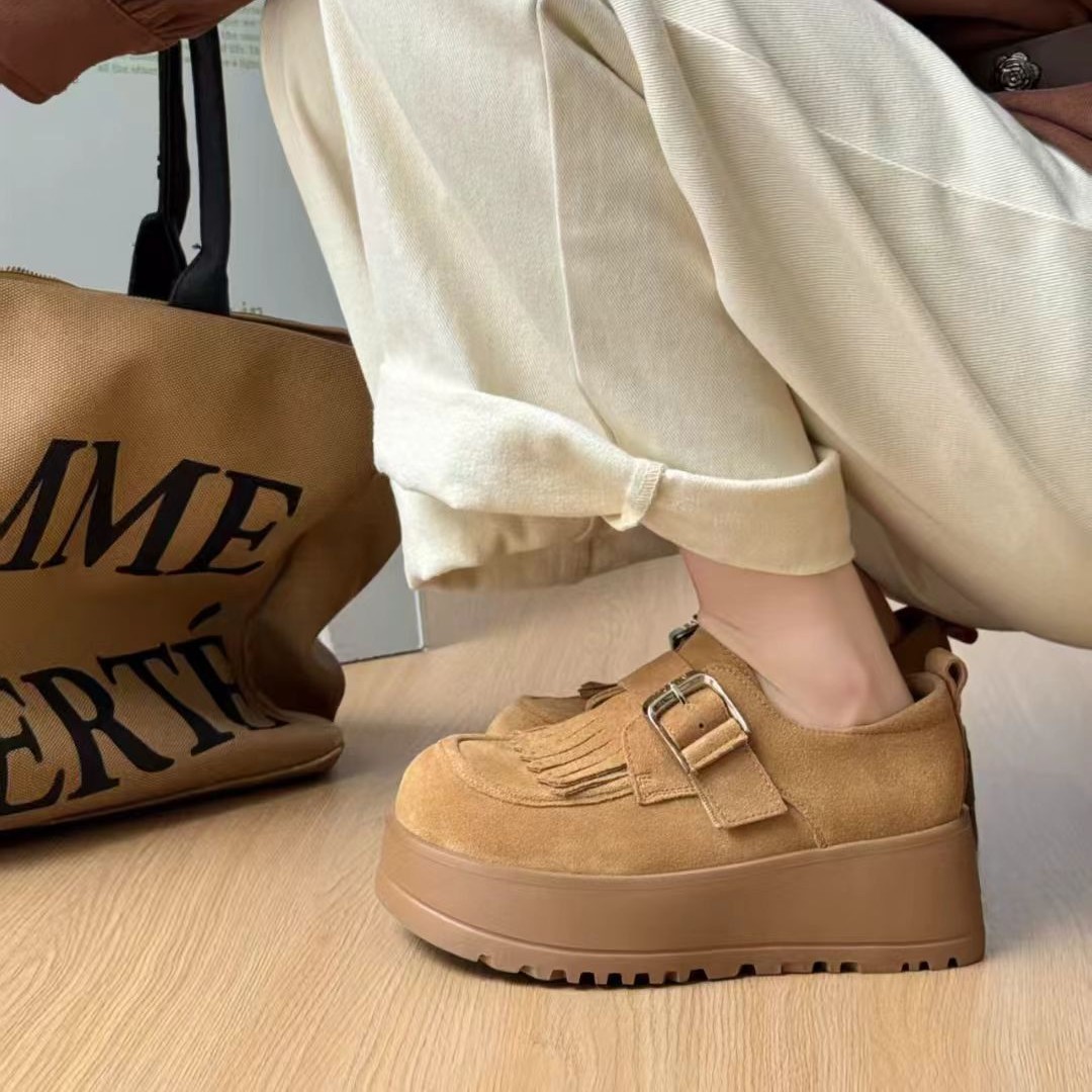 661-226  新款百搭时尚休闲勃肯半拖鞋厚底