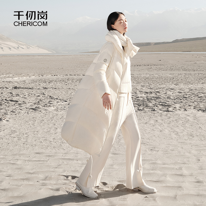 【90鹅绒】千仞岗长款加厚高端云感系列轻柔羽绒服Y289116Y